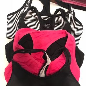 assorted sports bras